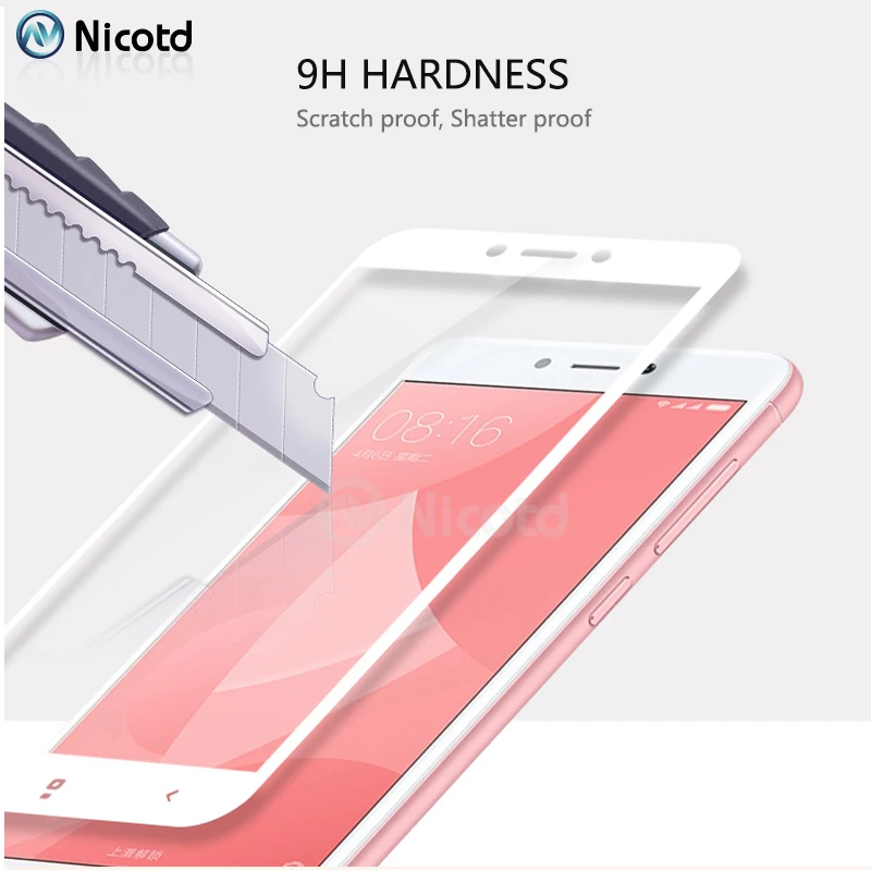 For Xiaomi Redmi 4A 5.0 inch Black White Gold Glass Screen Protector Film For Redmi 4X Full Cover Tempered Glass Protect Film 9H (4)