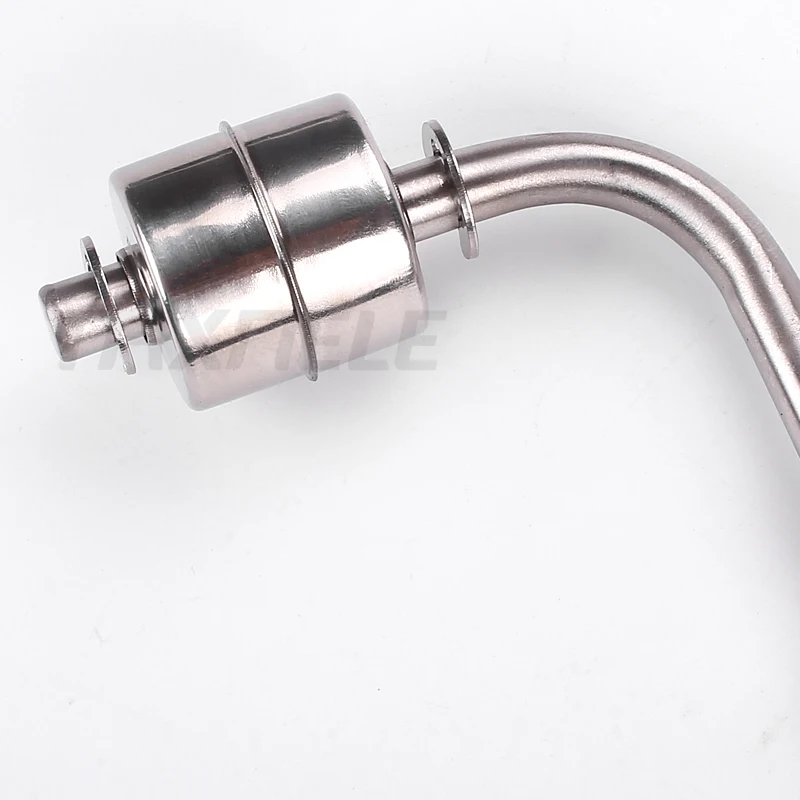 Water Level Switch Liquid Level Sensor 304 White Stainless Steel Float Switch L type Liquid Water Level Sensor Switch Internal Float 120 Degree