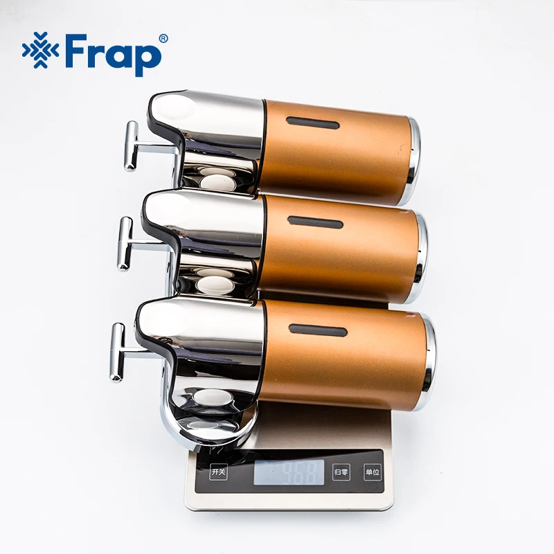 FRAP NEW Bathroom Soap Dispenser Wall-mounted Soap Box Gold Finished Kitchen liquid Soap Dispenser Pop Up Soap Bottle tap       