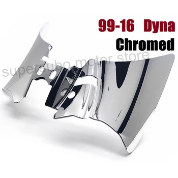 

Motorcycle Chromed Saddle Shield Heat Deflector cover For Harley Dyna FXD FXDWG 1999-2016 01-16