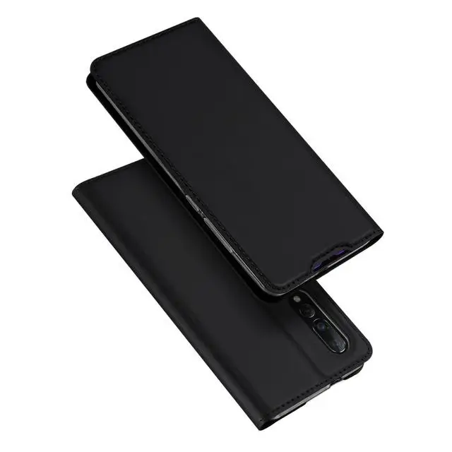 Dux Ducis PU кожаный чехол для Xiaomi Mi 8 SE 9 Coque Роскошный тонкий откидной Чехол кошелек телефонные чехлы Xiaomi Mi 9 MAX 2 3 Pro - Цвет: Черный