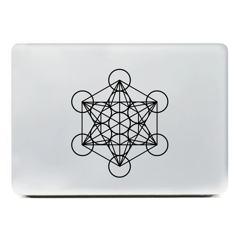 Metatron's Cube Священная Геометрическая Наклейка Декор окна автомобиля, Metatron ноутбук Виниловая наклейка для Apple MacBook Air/Pro украшения