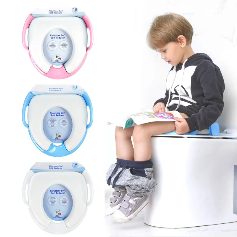 CACX Baby Potties Training Safe Potty Seat For Kids Toddlers Boy Girl Toilet Seat for Baby Cushion Handle Toilet Anti-slip Chair CACX Baby Potties Training Safe Potty Seat For Kids Toddlers Boy Girl Toilet Seat for Baby Cushion Handle Toilet Anti-slip Chair