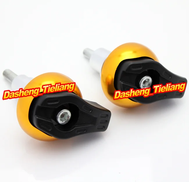 

For Suzuki GSXR 600 2004-2005 & GSX-R 1000 2003 2004 Frame Sliders Crash Pads Protector, Motorcycle Spare Part, Gold+Black Color