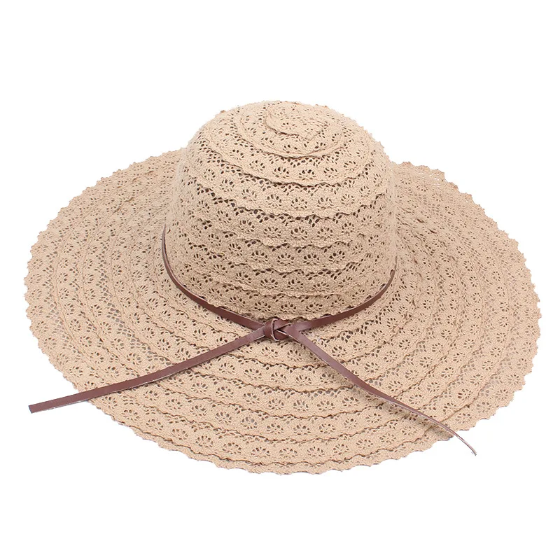 Соломенные из пальмового волокна ведро Sunhat Фишман вводной складной крючком соломы Шапки девушки пляж солнце Шапки для Для женщин Солнца кепки с козырьком и шапки