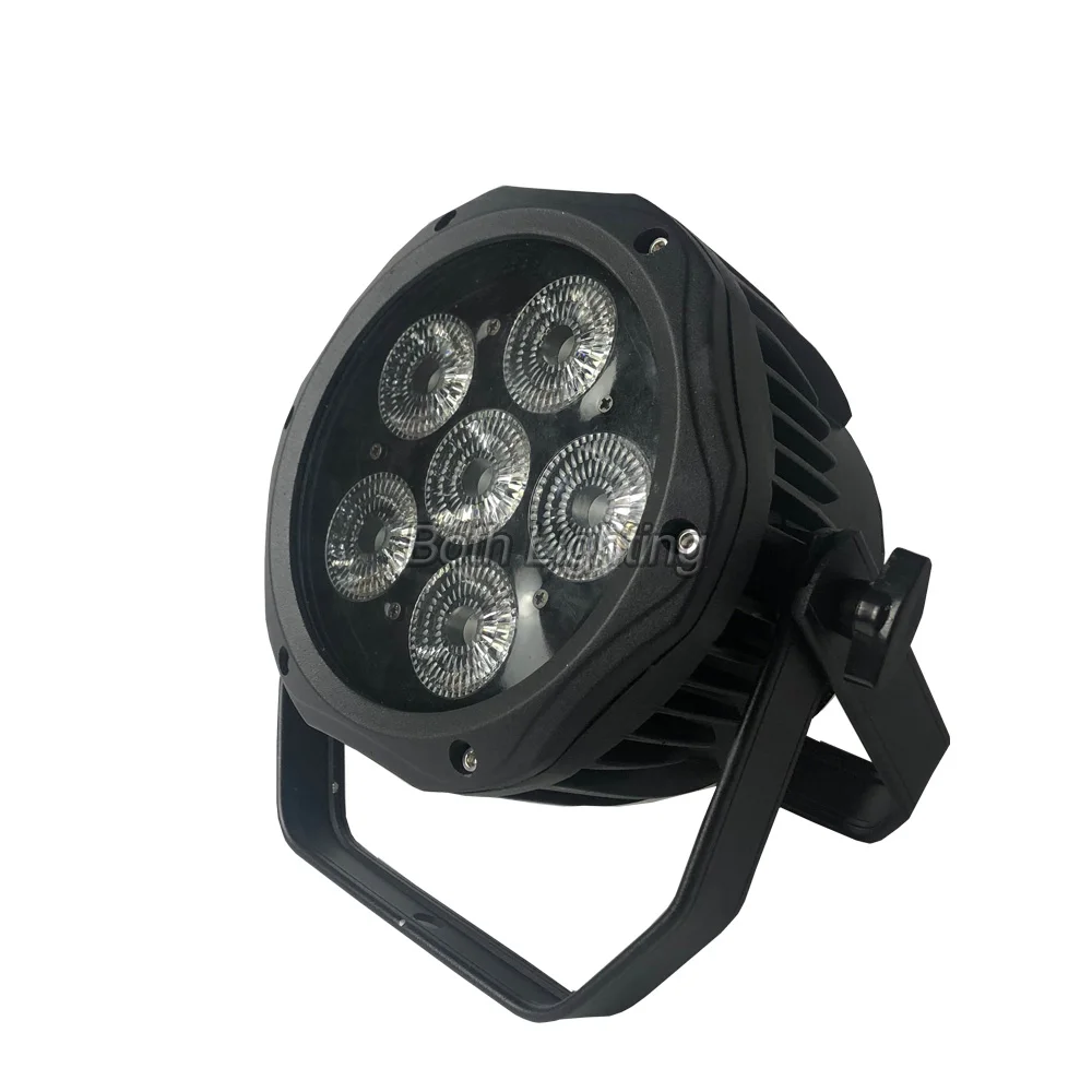 US $561.00 LED Flat Par IP54 618w RGBWAUV 6in1 Waterproof DMX LED Party Stage DJ Effect Lighting Battery Power Mini Par Light for Disco