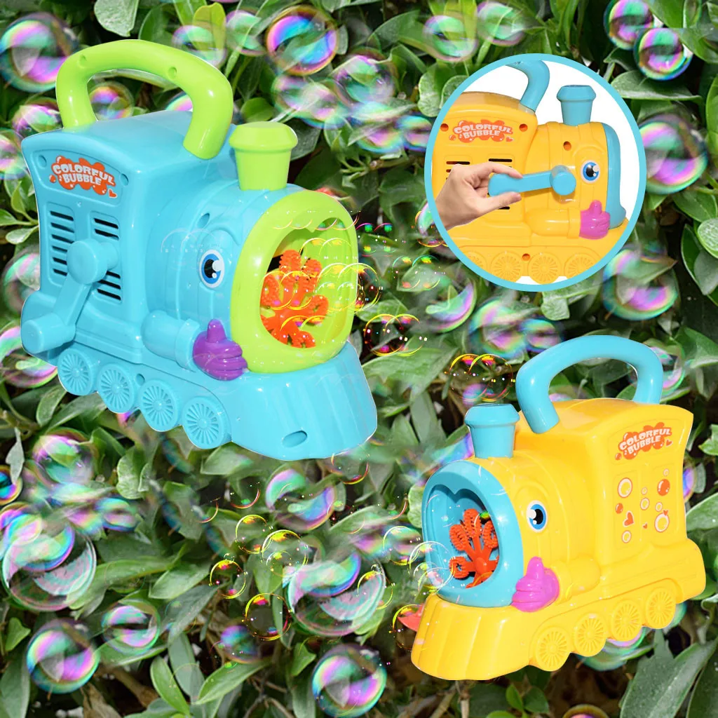 Bubble Machine Water Blowing Toys Creative Cartoon Hand Locomotive Bubble Machine Outdoor Kids Toy Dropshipping T9# Bubble Machine Water Blowing Toys Creative Cartoon Hand Locomotive Bubble Machine Outdoor Kids Toy Dropshipping T9#