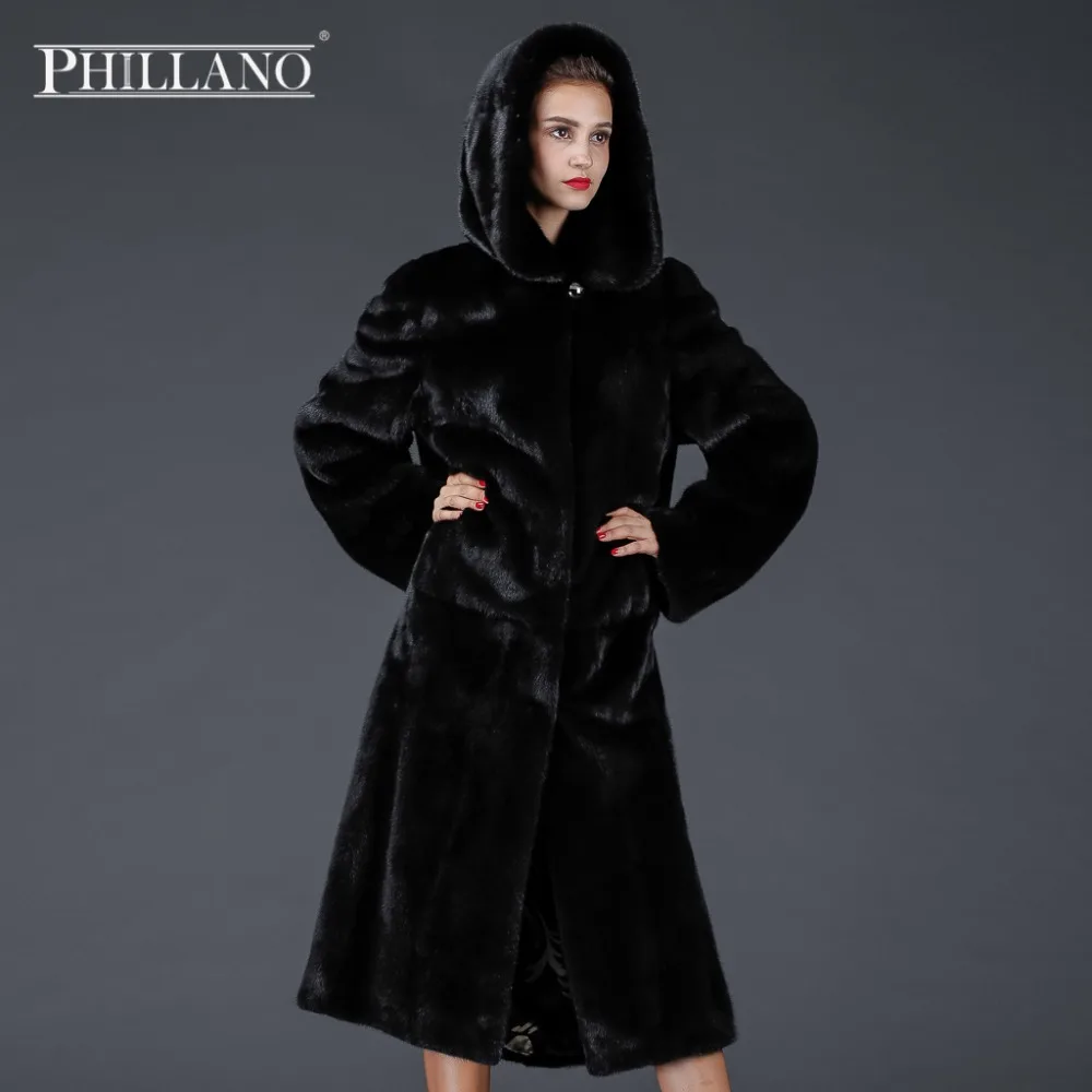 Продажа PHILLANO 2016 Зима Шубы Из Натурального Меха Норки Скандинавия Дания Зимнее