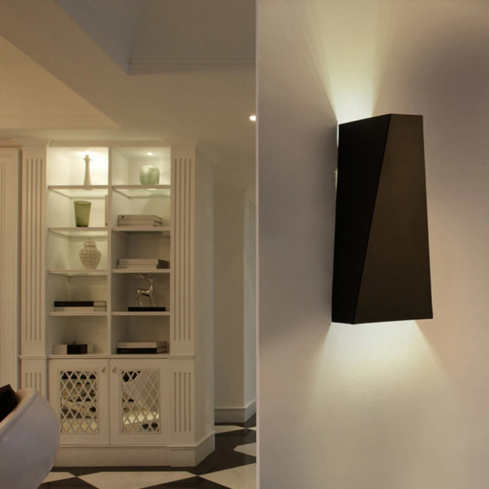 Modern 10W LED Wall Light Dual-head Up Down Wall Sconce Living Room Bedside Lamp