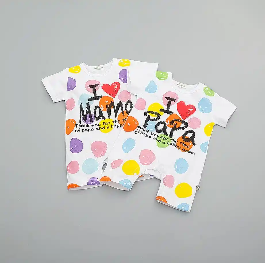 I Love Papa Mama Happy Time Baby Girl Romper Baby Shower Gift Summer Cute Baby Boy Infant Girl Summer Clothes 0 24months Baby Girl Romper Girls Romperboy Infant Aliexpress