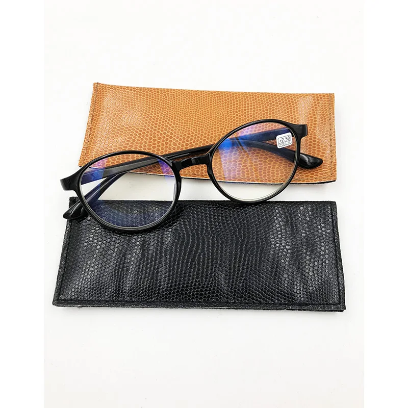 PU Leather Reading Glasses Case Spectacles Boxes Storage Vintage Retro