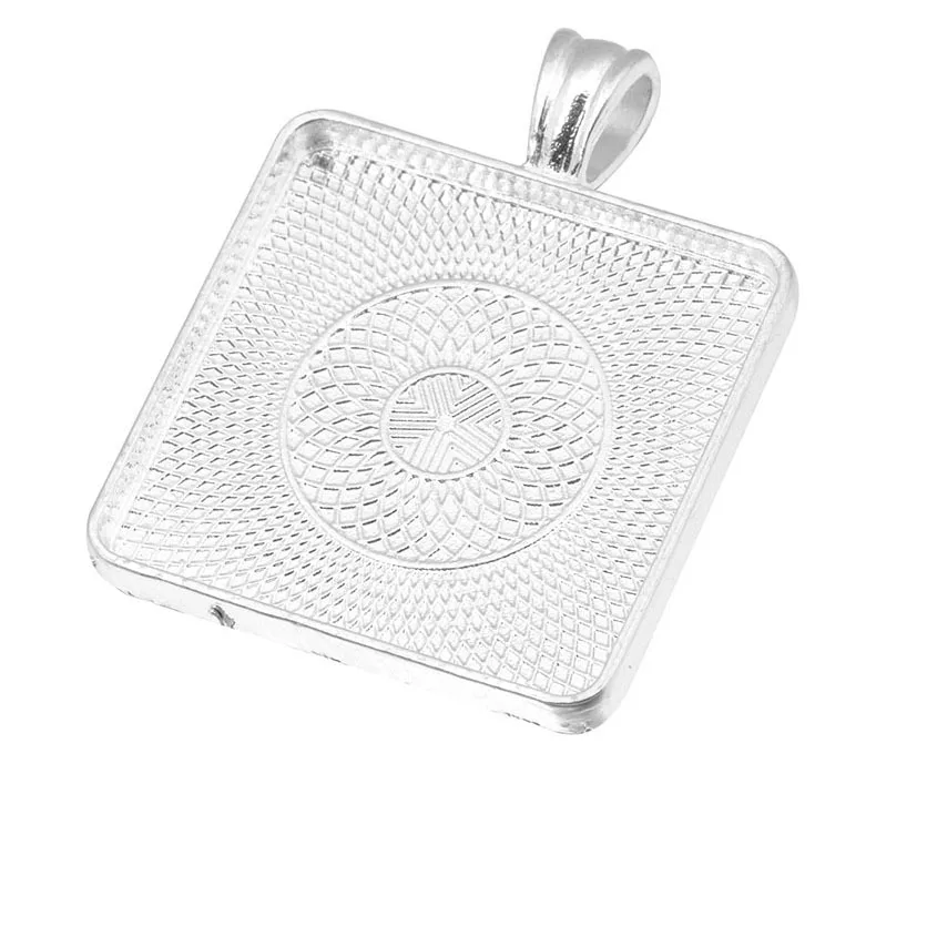 10pcs/lot 30mm Cabochons Bases Jewelry Settings Pendant Bezel Trays Fit