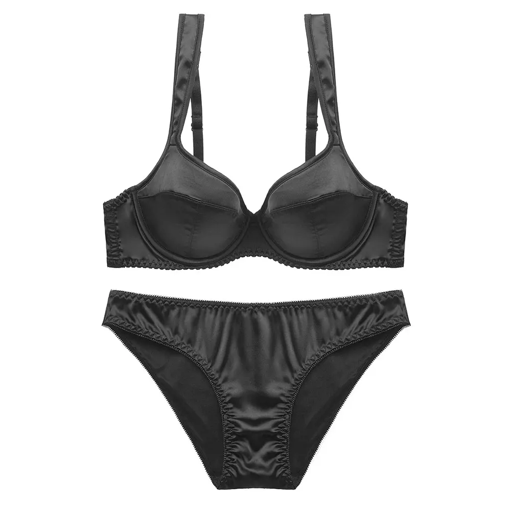 Lingerie Women Super Push Up Underwear Set Sexy Ultra thin Bra And