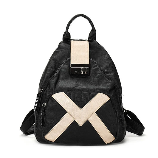 

Leather shoulder bag 2018 new Korean version of the wild anti-theft large-capacity soft leather travel backpack tide