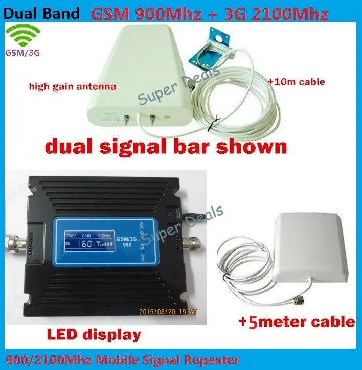 

Hot Sell Adjustable Gain Dual Band Gsm and 3g Repeater for Signal Repeater Amplifier,GSM Repeater 3g Booster,3g Signal Amplifier