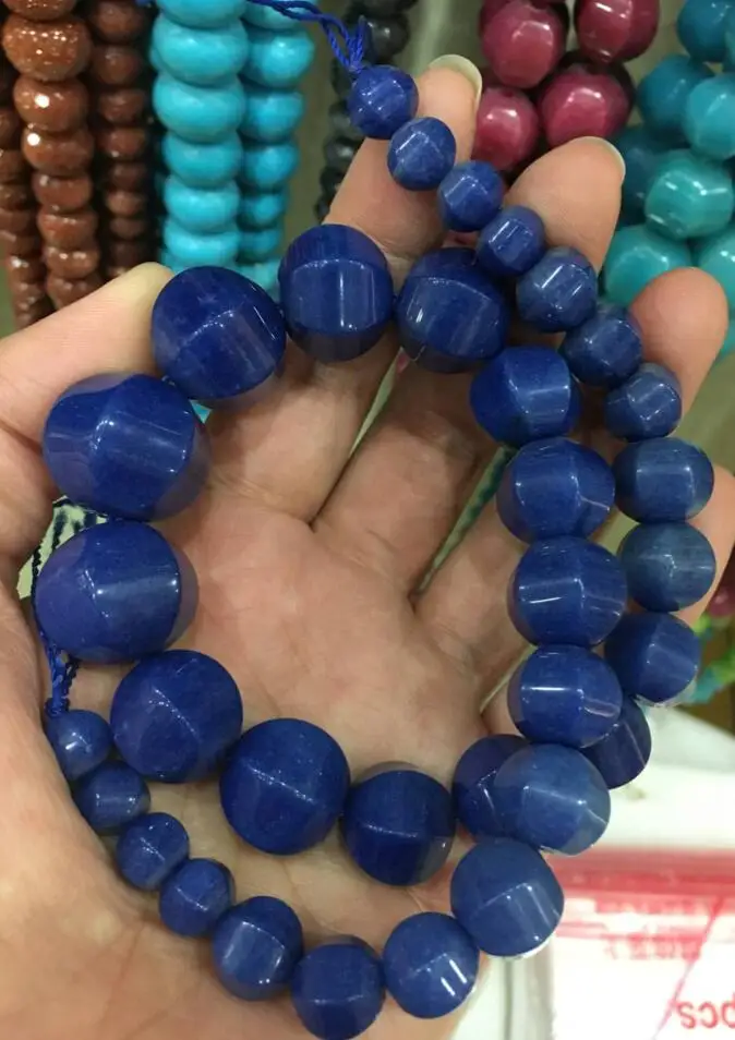 

ddh003009 Beautiful 7-20-7mm 100% natural lapis lazuli stone necklace 28% Discount (A0325)