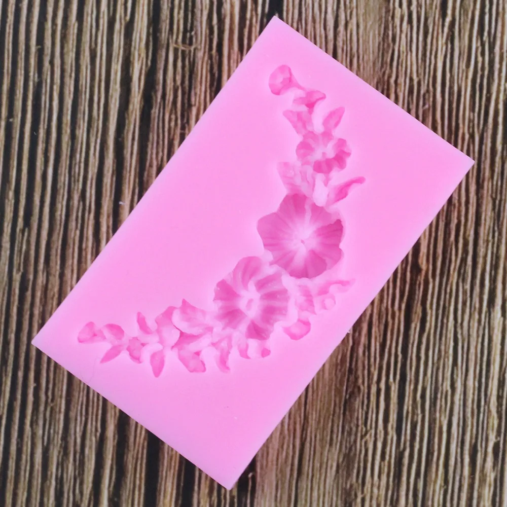 Силиконовая форма в виде цветка розы инструменты для украшения тортов из мастики