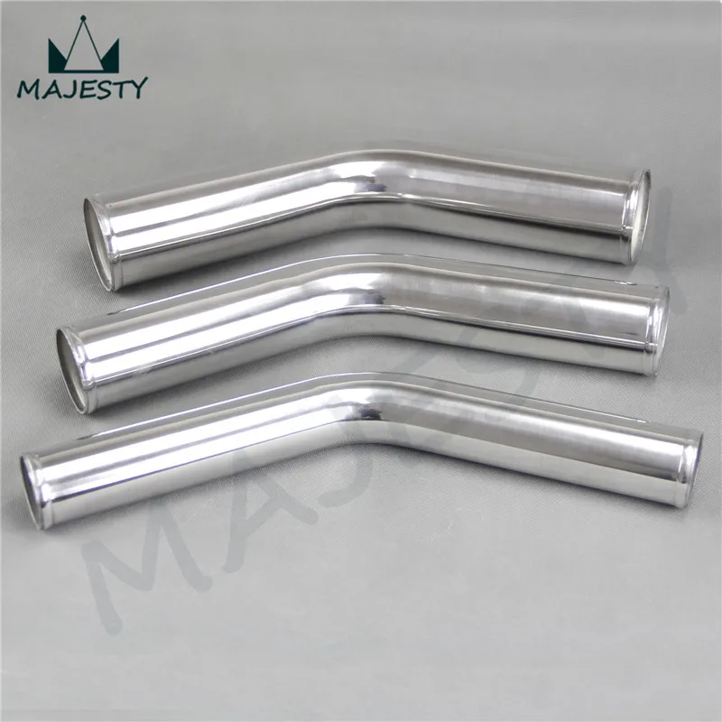 63mm 2.5" 2-1/2 inch 45 Degree Aluminum Turbo Intercooler Pipe Piping Tubing Length 300mm