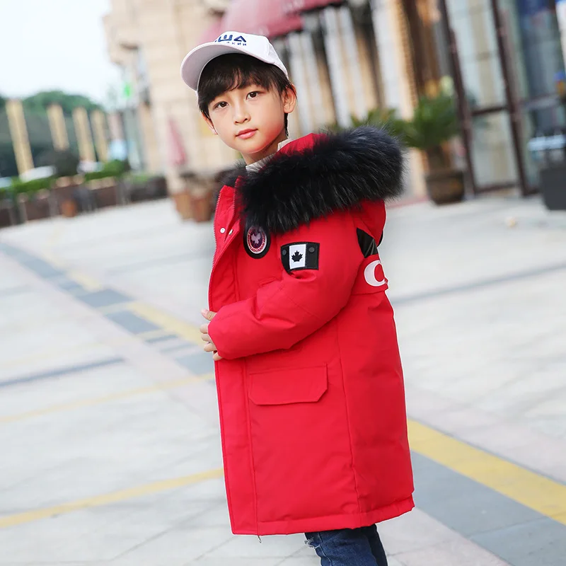 

children's down jacket, winter children's wear, a boy's medium and long Korean Edition, Zhongda children's thick coat.