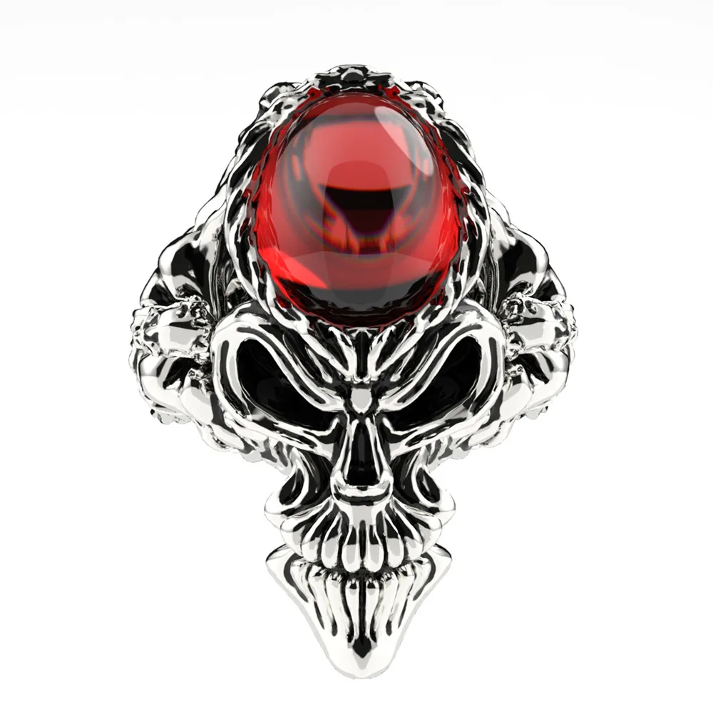 

Stainless Steel Skull Cubic Zirconia Ring for Men Aladdin's Ring
