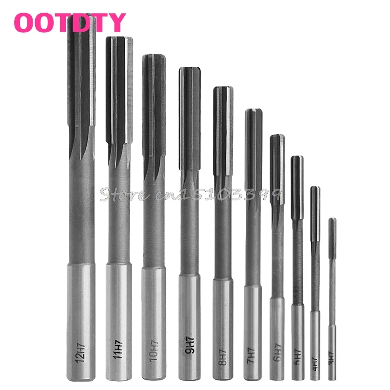 

3-12mm HSS Straight Shank Chucking Reamer Machine Reamer Milling Cutter Tool G08 Drop ship