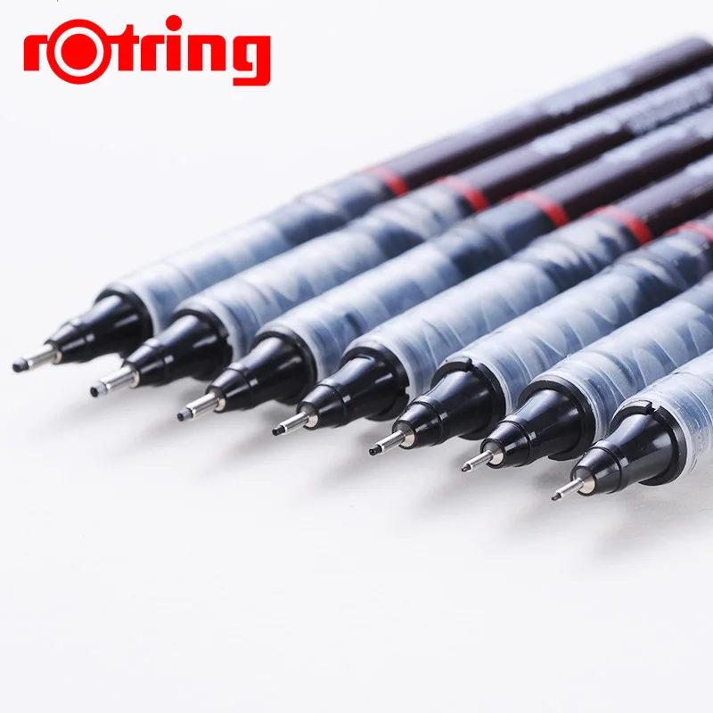 7 шт. Rotring Tikky графическая ручка из волокна Fineliner 0 1 2 3 4 5 мм игольчатая тонкая