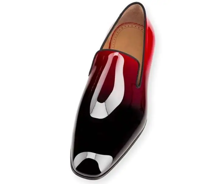 Patent Leather Top quality men Concise 