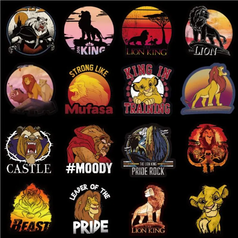 50Pcs PVC Waterproof Simba the lion king world of animals Cool Stickers for Laptop Car Styling Phone Bicycles Luggage Motorcycle