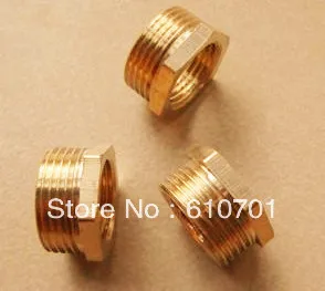 

5pcs Brass Pipe Fitting 3/4"Male x 1/8"Female BSPP Connection Adapter Reducer Reducing Bushing Busher Connector Hexagon Plumbing