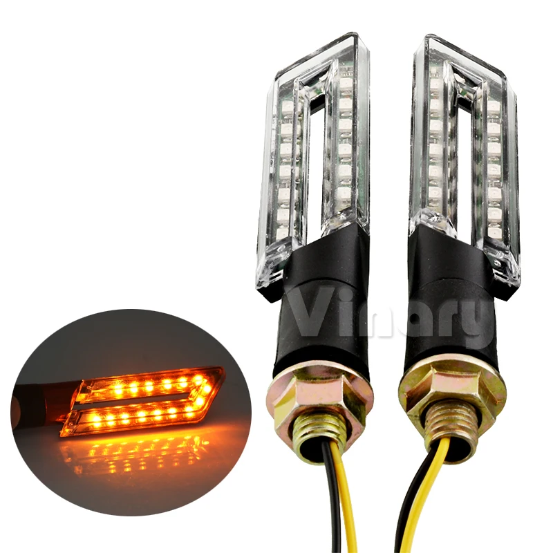 2X LED Amber New Waterproof Motorcycle Faster Response Bright Turn