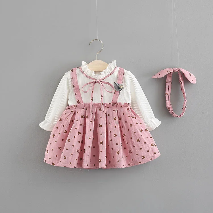 Новое платье для малышей осеннее платье в стиле пэчворк vestido infantil платье-рубашка принцессы с длинными рукавами для маленьких девочек от 0 до 3 лет вечерние костюмы в подарок