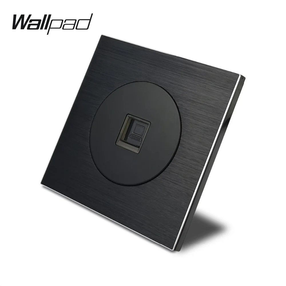 Черная атласная металлическая сетевая проводка Wallpad L6 6 дюймов для компьютерных