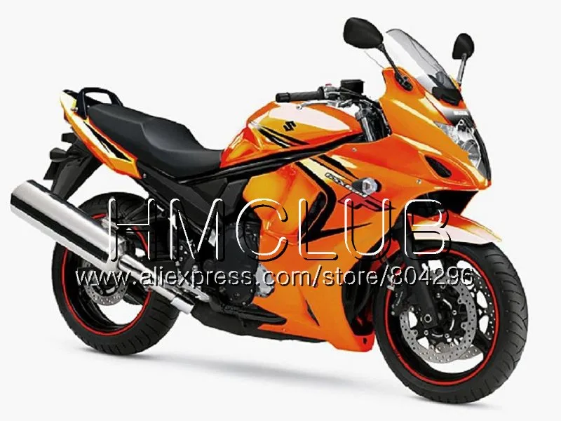 Комплект для Suzuki Katana GSXF 650 650F GSX650F 08 09, 10, 11, 12, 13 лет, 24HM. 17 GSXF650 2008 2009 2010 2011 2012 2013 обтекатель цвета: зеленый, черный - Цвет: No. 20 Orange