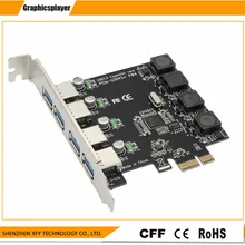 Новейшие высококачественные куртки на меху 4 Порты и разъёмы PCI-E к USB 3,0 концентратор карты расширения адаптер 5 Гбит/с Скорость для настольного компьютера Компоненты ПК