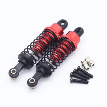 

2PCS HSP/WLTOYS Car Shock Absorber 64mm Length Compressible Damper Red/Titanium for 1/18 RC Model 1:18 DIY Spare Parts