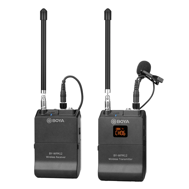 

BOYA Wireless Microphone WFM12 MIC condenser microfono condensador Wireless Matched for Camera Video Sudio for Youtube Recording
