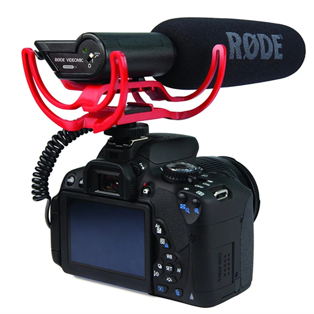YIXIANG агент Rode VideoMic на камера установлен дробовик микрофон для Canon T3i 5D2 7D 60D 70D 5D3 Nikon D800 D600 D700