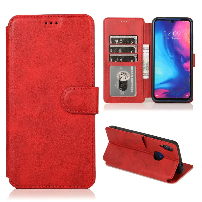 

Luxury Magnetic Flip Leather Phone Case on For Xiaomi Redmi Note 7 Case Wallet Card Cover For Xiaomi Redmi 7 Case Cover