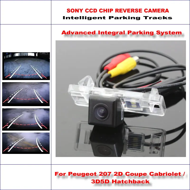 

Reversing Camera For Peugeot 207 2D Coupe Cabriolet / 3D5D Hatchback Rear View Back Up / 580 TV Lines Dynamic Guidance Tracks