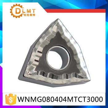 

10PCS WNMG080404 MT CT3000 Grade carbide inserts lathe cutter tools External turning tools CNC tools