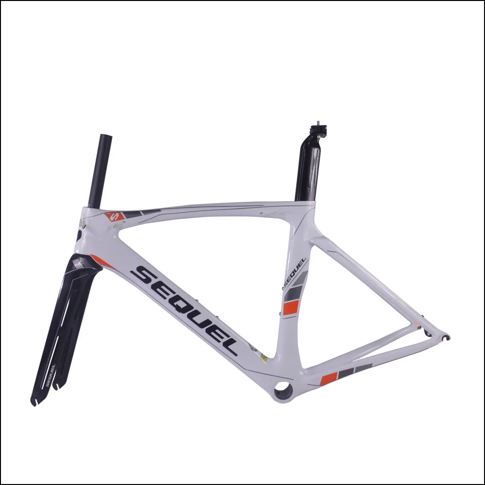 Discount Yellow cadre carbone route 2019 full carbon fiber SEUQEL chinese cheap carbon bike frames 19