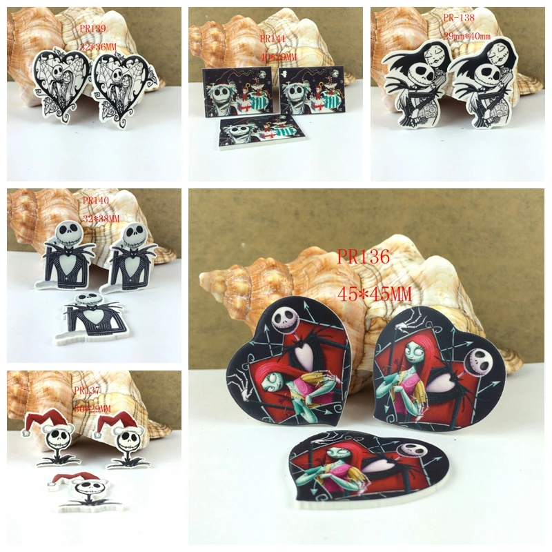 

Free shipping 30 pcs planar resin ribbon halloween resin pr139