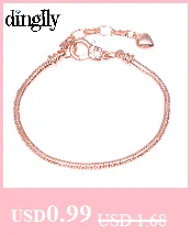 DINGLLY 16 см-21 см серебро розовое золото очарование бренды браслет Омаров Пряжка змеиная цепная основа цепочка для женщин мужчин DIY ювелирный браслет