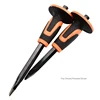 High Quality Masonry Chisel with Hand Guard Protector Pointed Flat Chisel CR-V Steel Soft Grip Handle Brick Cold Chisels 10/12