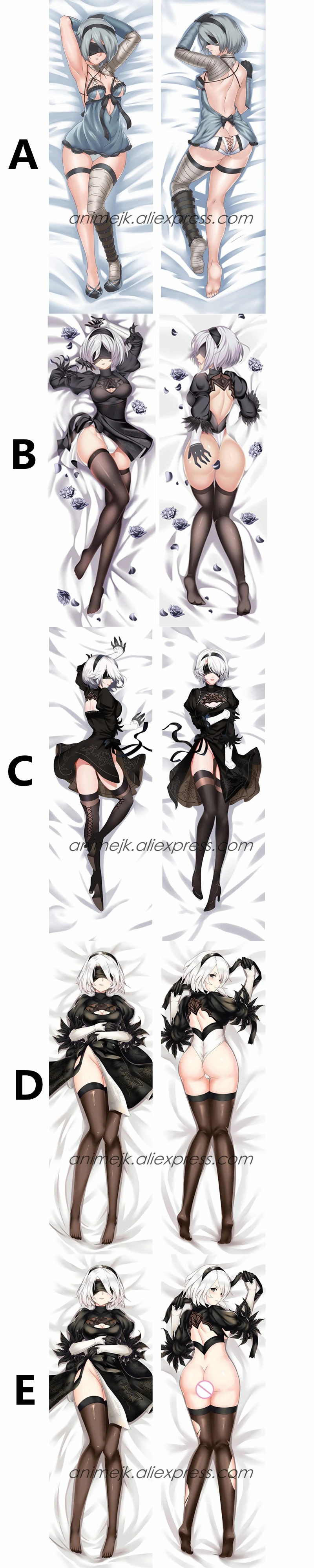 Аниме JK игры НИР: автоматы YoRHa № 2 Тип B 2B Dakimakura тела пикантные Hug Подушка Чехол домашнего декора кровати Наволочка Чехол