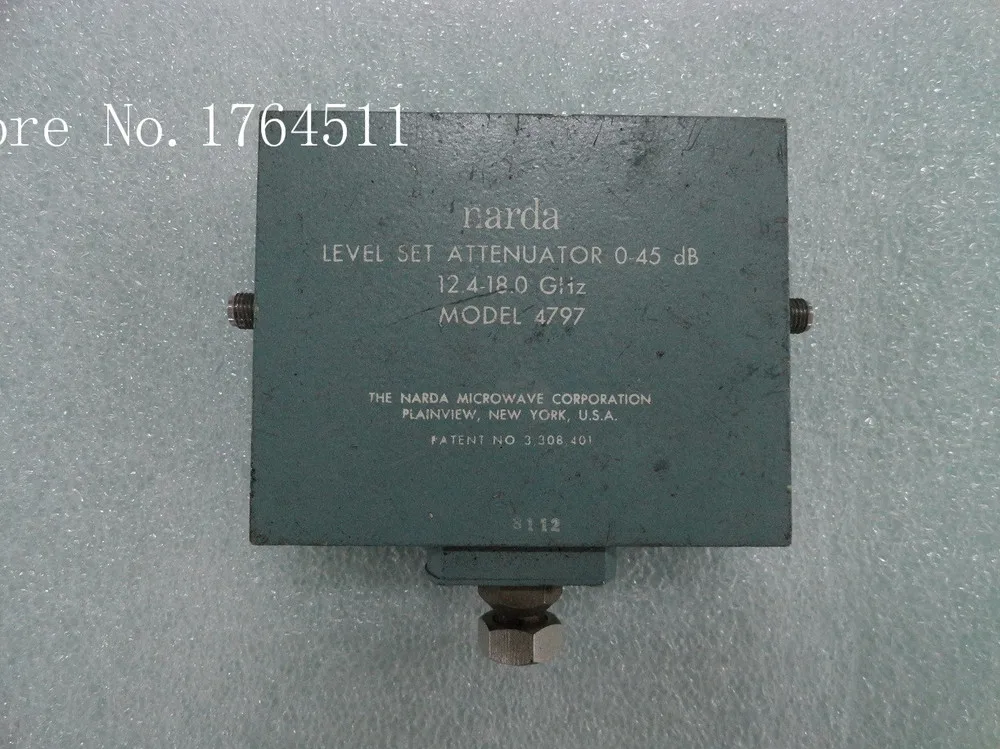 

[BELLA] Manual variable attenuator 4797 0-45dB 12.4-18GHz Narda continuation SMA
