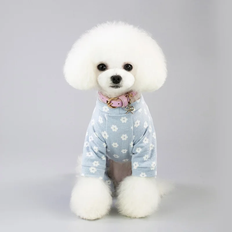 Модные пижамы для собак; платье для собак; Одежда для собак; красивая одежда; удобная и приятная на ощупь одежда; комбинезон; футболка