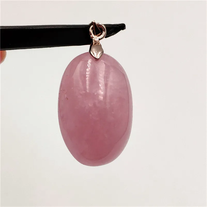 

Genuine Natural Rose Quartz Pendant Water Drop Pink Stone Party Anniversary Gift 26x18x11mm Crystal Accessories Jewelry Pendant