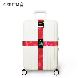 Цветные Полиэстеровые багажные ремни удлиненные поперечные ремни для чемоданов дорожные бирки для аксессуаров, подходят для чемодана 18 "~
