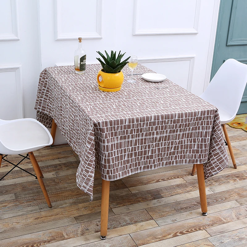 Kiwiberry Nordic Style Coffe Shape Printed Decoration Used Dinner Wedding Tablecloth Cover Home DecorToalha De Mesa